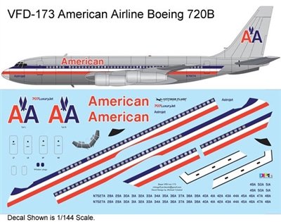 1:72 American Airlines Boeing 720B