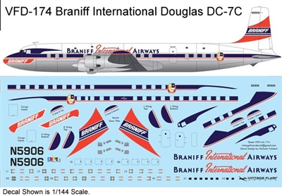 1:72 Braniff International Douglas DC-7C