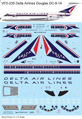 1:72 Delta Airlines (delivery cs) Douglas DC-9-14