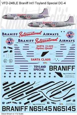 1:72 Braniff International 'Toyland Special' Douglas DC-4