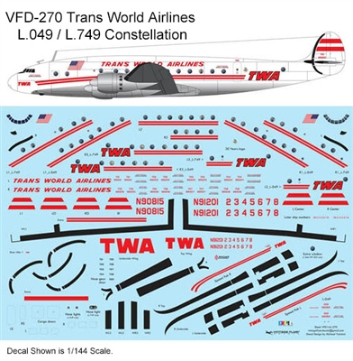 1:72 Trans World Airlines L.049 / L.749 Constellation (white cs)