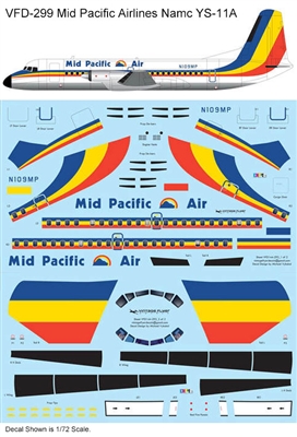 1:72 Mid Pacific Airlines Namc YS-11A
