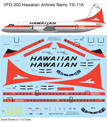 1:72 Hawaiian Airlines Namc YS-11A