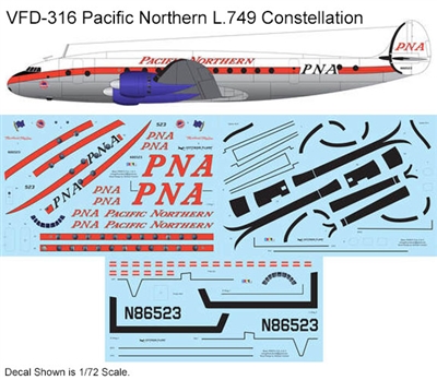 1:72 Pacific Northern Airlines (delivery cs) L.749 Constellation