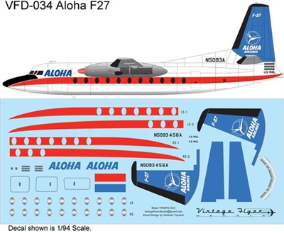 1:94 Aloha (delivery cs) Fokker F.27