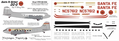 1:100 Santa Fe Skyway Douglas DC-3
