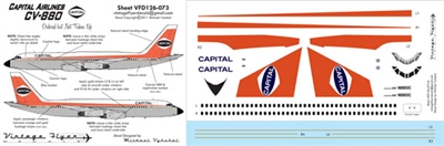 1:126 Capital Airlines Convair 880