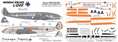 1:140 American Airlines Lockheed 049 Constellation