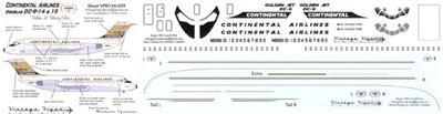 1:144 Continental Airlines 'Golden Jet' Douglas DC-9-10