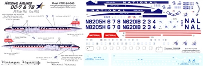 1:144 National Airlines (1958 cs) Douglas DC-7
