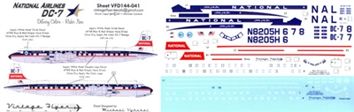 1:144 National Airlines (delivery cs) Douglas DC-7