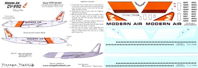1:144 Modern Air Transport (final cs) Convair 990A
