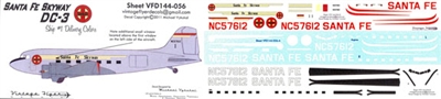 1:144 Santa Fe Skyway Douglas DC-3