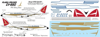 1:126 Alaska Airlines (delivery cs) Convair 880