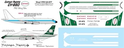 1:144 Cathay Pacific Convair 880