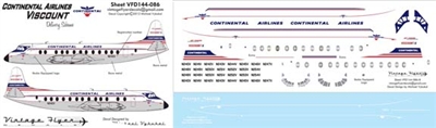 1:144 Continental Airlines (delivery cs) V. Viscount 800