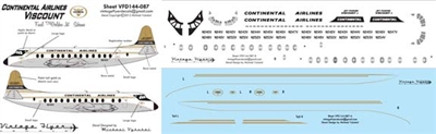 1:144 Continental Airlines (final cs) V. Viscount 800