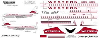 1:72 Western Airlines Boeing 737-200