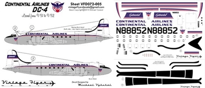 1:72 Continental Airlines Douglas DC-4