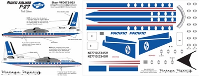 1:72 Pacific Airlines (final cs) Fokker F.27