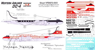 1:72 Western Airlines Douglas DC-4
