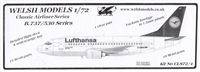 1:72 Boeing 737-500, Lufthansa