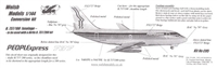1:144 Boeing 737-100, PEOPLExpress