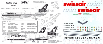 1:144 Swissair & Swissair Asia McDD DC-10-30 and MD-11