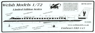 1:72 Embraer 145, American Eagle