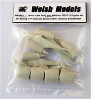 1:144 PW JT9D-3 Engines (4), Boeing 747