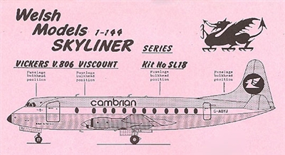 1:144 Vickers Viscount 806, Cambrian