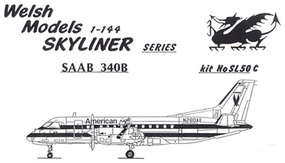 1:144 Saab 340B, American Eagle *Sold Out*