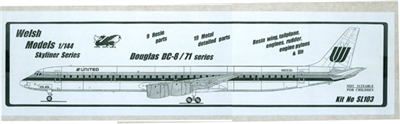 1:144 Douglas DC-8-71, United Airlines
