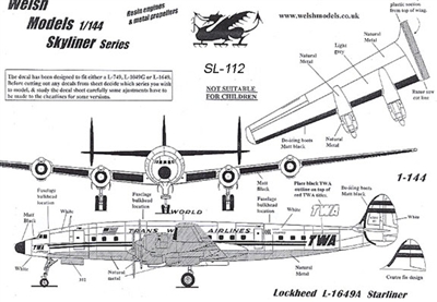 1:144 L.1649A Starliner, TWA *Sold Out*