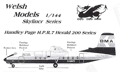 1:144 HPR-7 Herald, British Midland