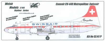 1:144 Convair 440 (long nose), Swissair