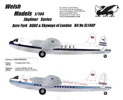 1:144 Avro York, BOAC & Skyways London