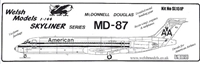 1:144 McDD MD-87, American Airlines