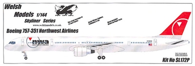 1:144 Boeing 757-300, NWA Northwest Airlines