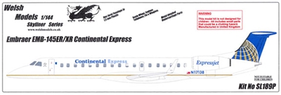 1:144 Embraer 145XR, Continental Express