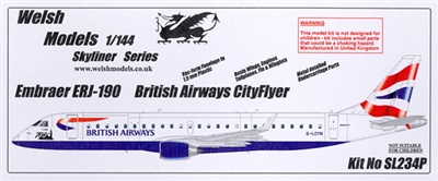 1:144 Embraer 190, British Airways Cityflyer