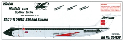 1:144 BAC 1-11-500, British European Airlines