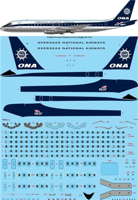 1:144 Overseas National Douglas DC-8-32