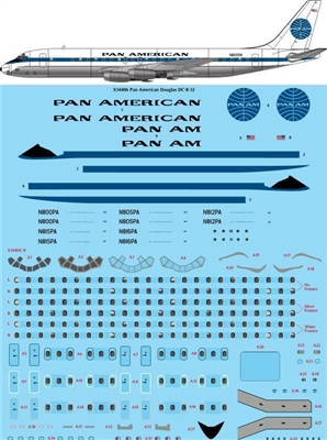 1:144 Pan Am Douglas DC-8-32