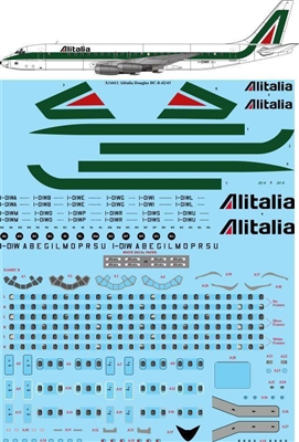 1:144 Alitalia Douglas DC-8-43