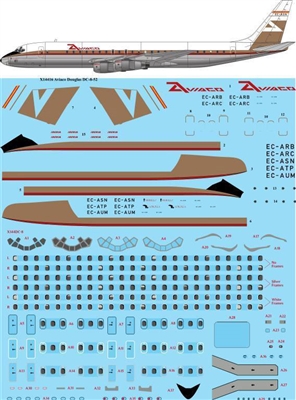 1:144 Aviaco Douglas DC-8-52