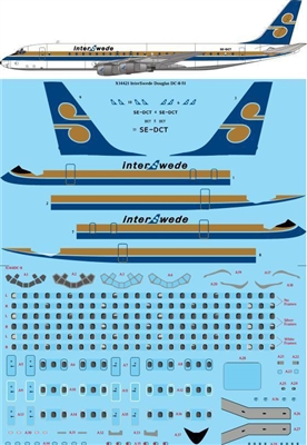 1:144 InterSwede Douglas DC-8-51