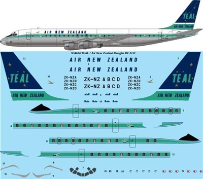 1:144 TEAL / Air New Zealand DC-8-50