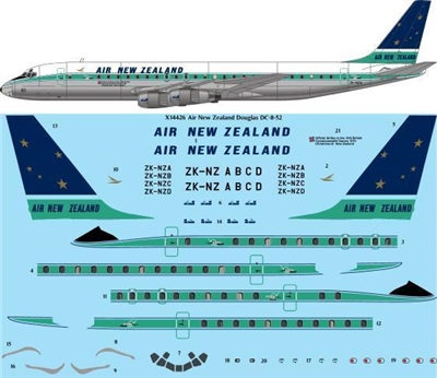 1:144 Air New Zealand (later cs) DC-8-50