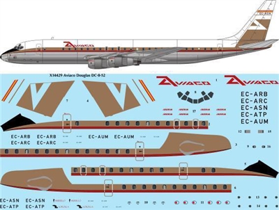 1:144 Aviaco (early cs) Douglas DC-8-52
